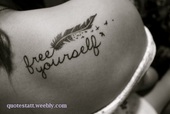 Feather tattoo quote picture