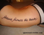 Side of Body Tattoo Quote Picture