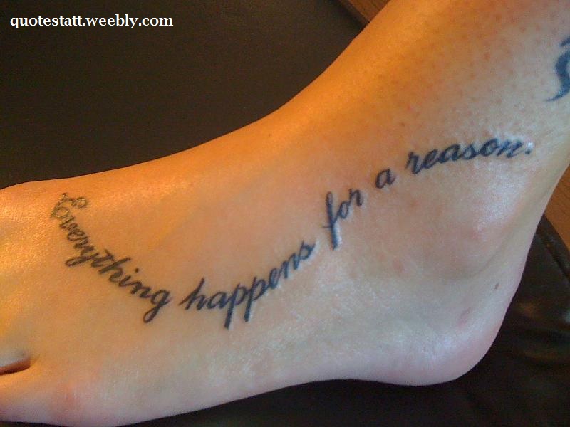 everything happens for a reason tattoo
