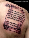 Christian Tattoo Quote Design Picture